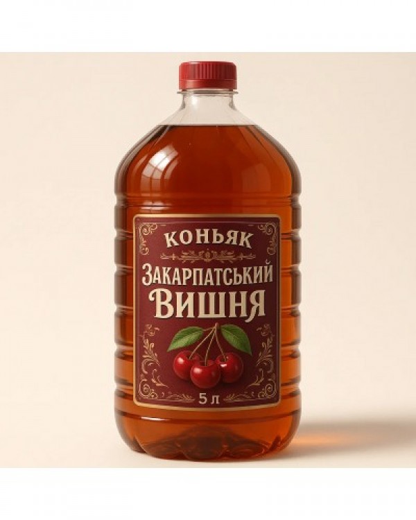 Коньяк Закарпатський Вишня 5 л